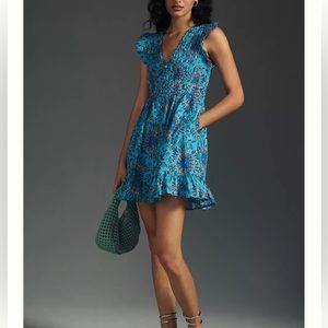 BY ANTHROPOLOGIE THE PEREGRINE MINI DRESS
